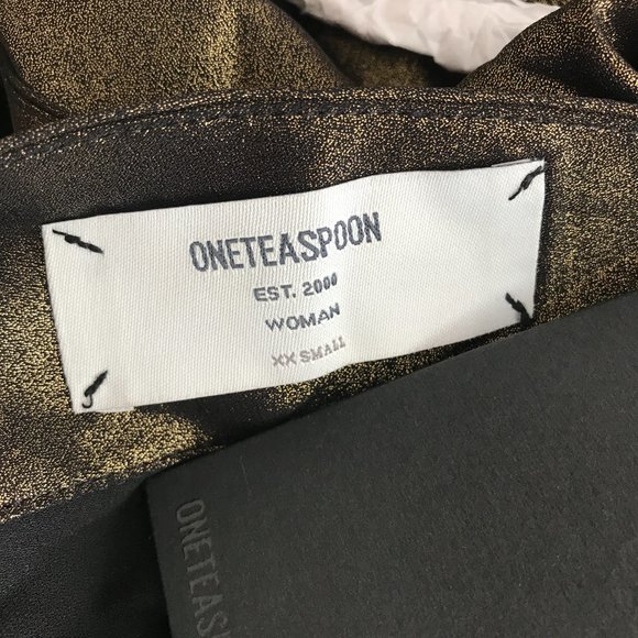 One Teaspoon Sofia Bronze Metallic Jumpsuit - Picture 8 of 8